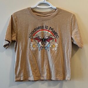 Women’s Tan Graphic T-Shirt - Kindness is Magic